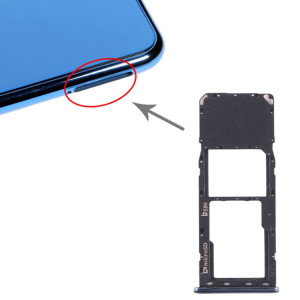 Pour Galaxy A7 (2018) / A750F Plateau de carte SIM + Plateau de carte Micro SD (Noir) SH336B987-20