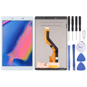 Écran LCD OEM pour Samsung Galaxy Tab A 8.0 (2019) SM-T290 (version WIFI) avec numériseur complet (blanc) SH378B915-20