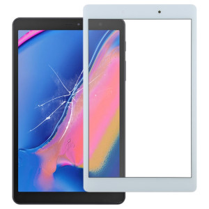 Pour Galaxy Tab A 8.0 (2019) SM-T290 (Version WIFI) Lentille extérieure en verre de l'écran avant (Blanc) SH383W935-20