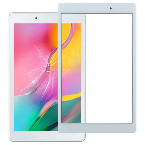 Pour Galaxy Tab A 8.0 (2019) SM-T295 (Version LTE) Lentille extérieure en verre de l'écran avant (Blanc) SH384W1105-20