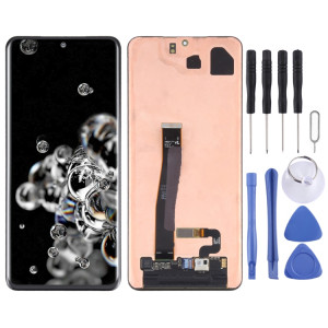 Écran LCD dynamique AMOLED d'origine pour Galaxy S20 Ultra 4G avec ensemble complet de numériseur (noir) SH432B1438-20