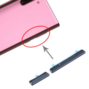 Pour Samsung Galaxy Note10 Bouton d'alimentation et bouton de contrôle du volume (noir) SH659B1248-20