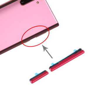 Pour Samsung Galaxy Note10 Bouton d'alimentation et bouton de contrôle du volume (rouge) SH659R1065-20