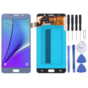 Écran LCD OLED de 5,5 pouces pour Samsung Galaxy Note 5 avec assemblage complet du numériseur (bleu bébé) SH5TTL941-20