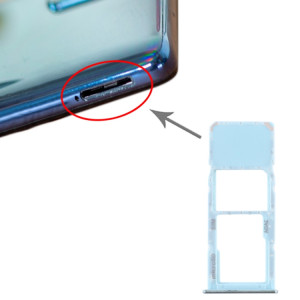 Pour Samsung Galaxy A71 / A715 Plateau de carte SIM + Plateau de carte Micro SD (Vert) SH709G973-20