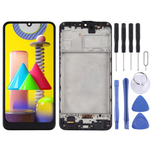 Écran LCD TFT pour Samsung Galaxy M31 / Galaxy M31 Prime Digitizer Assemblage complet avec cadre (Noir) SH813B1594-20