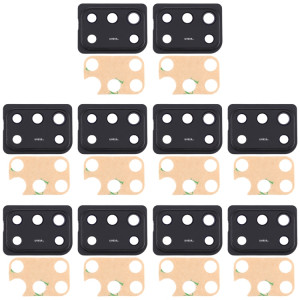 Pour Samsung Galaxy A31 10pcs couvercle d'objectif d'appareil photo (noir) SH912B1531-20