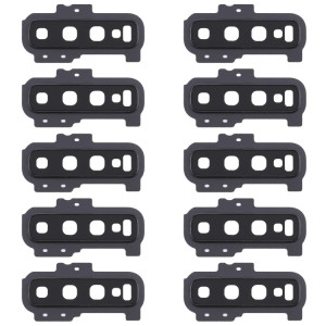 Pour Samsung Galaxy S10+ 10 pièces Couvercle d'objectif d'appareil photo (Noir) SH921B1226-20