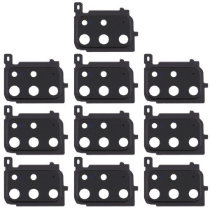 Pour Samsung Galaxy S20+ 10 pièces Couvercle d'objectif d'appareil photo (Noir) SH922B754-20