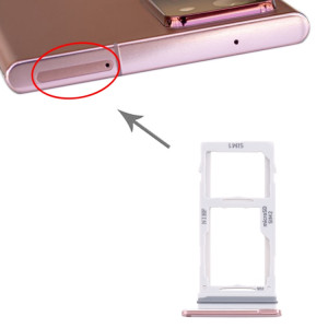 Pour Samsung Galaxy Note20 Ultra Plateau de carte SIM + Plateau de carte SIM / Plateau de carte Micro SD (Or) SH984J912-20
