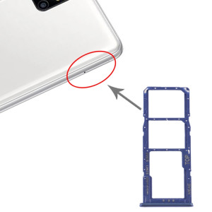 Pour Samsung Galaxy M51 SM-M515 Plateau de carte SIM + Plateau de carte SIM + Plateau de carte Micro SD (Bleu) SH985L261-20