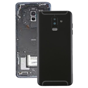 Coque arrière pour Galaxy A6+ (2018) / A605 avec touches latérales et objectif d'appareil photo (noir) SH66BL708-20