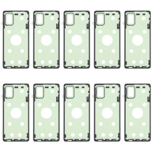 Pour Samsung Galaxy A71 10 pièces adhésif de couverture de boîtier arrière SH2075328-20