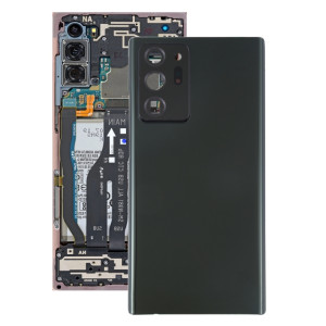 Coque arrière de batterie pour Samsung Galaxy Note20 Ultra avec cache d'objectif d'appareil photo (noir) SH78BL1606-20