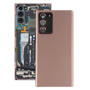 Coque arrière de batterie pour Samsung Galaxy Note20 Ultra avec cache d'objectif d'appareil photo (or rose) SH8RGL963-20