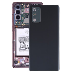 Coque arrière de batterie pour Samsung Galaxy Note20 avec cache d'objectif d'appareil photo (noir) SH79BL508-20