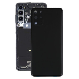 Coque arrière de batterie pour Samsung Galaxy S20+ avec cache d'objectif d'appareil photo (noir) SH80BL609-20