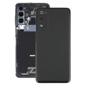 Coque arrière de batterie pour Samsung Galaxy S20 avec cache d'objectif d'appareil photo (noir) SH81BL1783-20