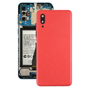 Coque arrière de batterie pour Samsung Galaxy A02 avec cache d'objectif d'appareil photo (rouge) SH29RL714-20