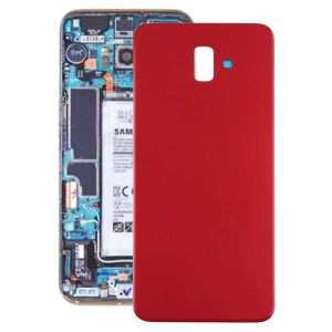 Cache arrière de la batterie pour Galaxy J6 +, J610FN / DS, J610G, J610G / DS, SM-J610G / DS (rouge) SH88RL595-20