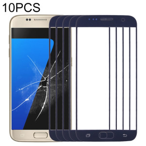 Pour Samsung Galaxy S7 / G930 10pcs lentille extérieure en verre pour écran avant (noir) SH64BL894-20