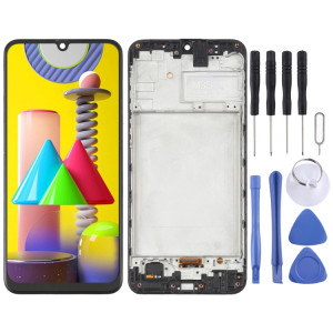 Écran LCD OLED pour Samsung Galaxy M31 / Galaxy M31 Prime SM-M315 Digitizer Assemblage complet avec cadre (Noir) SH684B545-20