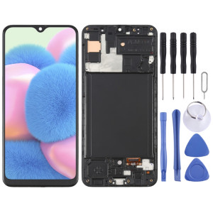 Écran LCD OLED pour Samsung Galaxy A30S SM-A307 Assemblage complet du numériseur avec cadre (Noir) SH685B584-20