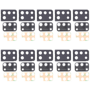 Pour Samsung Galaxy M31 / Galaxy M31 Prime SM-M315 10pcs Couvercle d'objectif d'appareil photo (Noir) SH730B1276-20