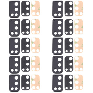 Pour Samsung Galaxy M21 SM-M215 10 pièces Couvercle d'objectif d'appareil photo (Noir) SH743B468-20
