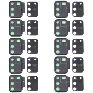 Pour Samsung Galaxy S10 Lite SM-G770 10 pièces Couvercle d'objectif d'appareil photo (Noir) SH751B1419-20