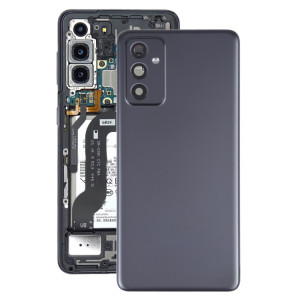 Coque arrière de batterie pour Samsung Galaxy A82 avec objectif d'appareil photo (noir) SH90BL1651-20