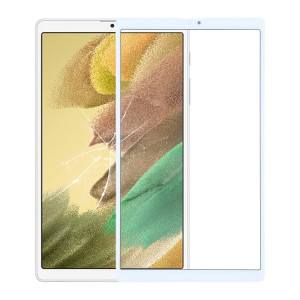 Pour Samsung Galaxy Tab A7 Lite SM-T225 LTE Lentille extérieure en verre avec adhésif OCA optiquement transparent (blanc) SH943W449-20