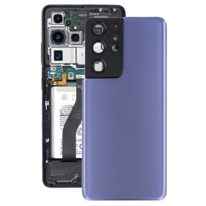 Couverture arrière de la batterie avec couvercle de la lentille de caméra pour Samsung Galaxy S21 Ultra 5G (violet) SH67PL1561-20