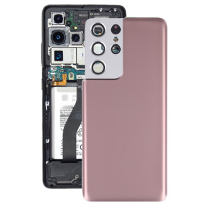 Couverture arrière de la batterie avec couvercle de la lentille de caméra pour Samsung Galaxy S21 Ultra 5G (Brown) SH67ZL542-20