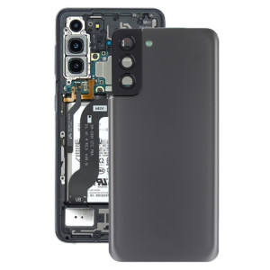 Couverture arrière de la batterie avec couvercle de l'objectif de caméra pour Samsung Galaxy S21 + 5G (gris) SH68HL1801-20