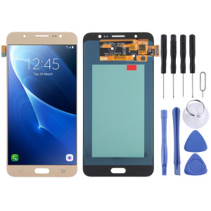 Écran LCD OLED pour Samsung Galaxy J7 (2016) SM-J710 avec assemblage complet du numériseur (or) SH87JL318-20