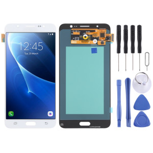 Écran LCD OLED pour Samsung Galaxy J7 (2016) SM-J710 avec assemblage complet du numériseur (Blanc) SH87WL884-20