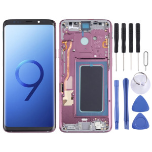 Écran LCD OLED pour Samsung Galaxy S9+ SM-G965 Assemblage complet du numériseur avec cadre (Violet) SH100P690-20