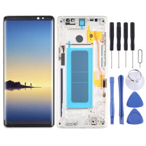 Écran LCD OLED pour Samsung Galaxy Note 8 SM-N950 Assemblage complet du numériseur avec cadre (Or) SH101J143-20