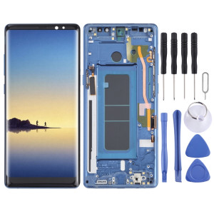 Écran LCD OLED pour Samsung Galaxy Note 8 SM-N950 Assemblage complet du numériseur avec cadre (Bleu) SH101L1587-20