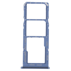 Pour Samsung Galaxy M32 5G SM-M326B Plateau de carte SIM d'origine + Plateau de carte SIM + Plateau de carte Micro SD (Bleu) SH201L130-20