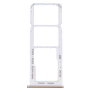 Pour Samsung Galaxy M32 5G SM-M326B Plateau de carte SIM d'origine + Plateau de carte SIM + Plateau de carte Micro SD (Blanc) SH201W454-20