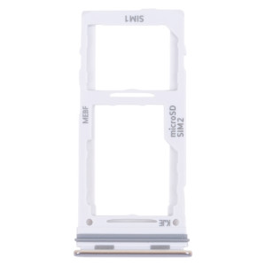 Pour Samsung Galaxy M52 5G SM-M526B Plateau de carte SIM d'origine + Plateau de carte SIM / Plateau de carte Micro SD (Blanc) SH202W915-20