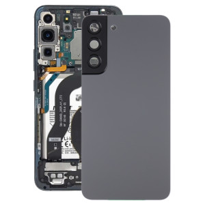 Coque arrière de batterie pour Samsung Galaxy S22+ 5G SM-S906B avec cache d'objectif d'appareil photo (gris) SH02HL1069-20