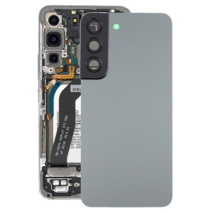 Coque arrière de batterie pour Samsung Galaxy S22 5G SM-S901B avec cache d'objectif d'appareil photo (gris) SH03HL1468-20