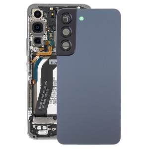 Coque arrière de batterie pour Samsung Galaxy S22 5G SM-S901B avec cache d'objectif d'appareil photo (bleu) SH03LL1751-20