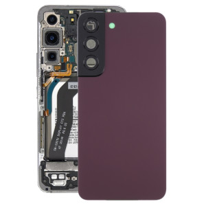 Coque arrière de batterie pour Samsung Galaxy S22 5G SM-S901B avec cache d'objectif d'appareil photo (violet) SH03PL1882-20