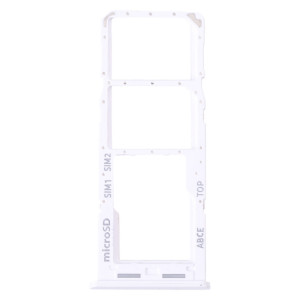 Pour Samsung Galaxy A23 SM-A235 Plateau de carte SIM d'origine + Plateau de carte SIM + Plateau de carte Micro SD (Blanc) SH399W1676-20