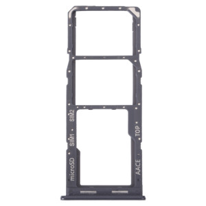 Pour Samsung Galaxy A13 SM-A135 Plateau de carte SIM d'origine + Plateau de carte SIM + Plateau de carte Micro SD (Noir) SH404B797-20