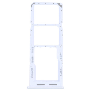 Pour Samsung Galaxy A04s SM-A047F Plateau de carte SIM d'origine + Plateau de carte SIM + Plateau de carte Micro SD (Blanc) SH498W187-20
